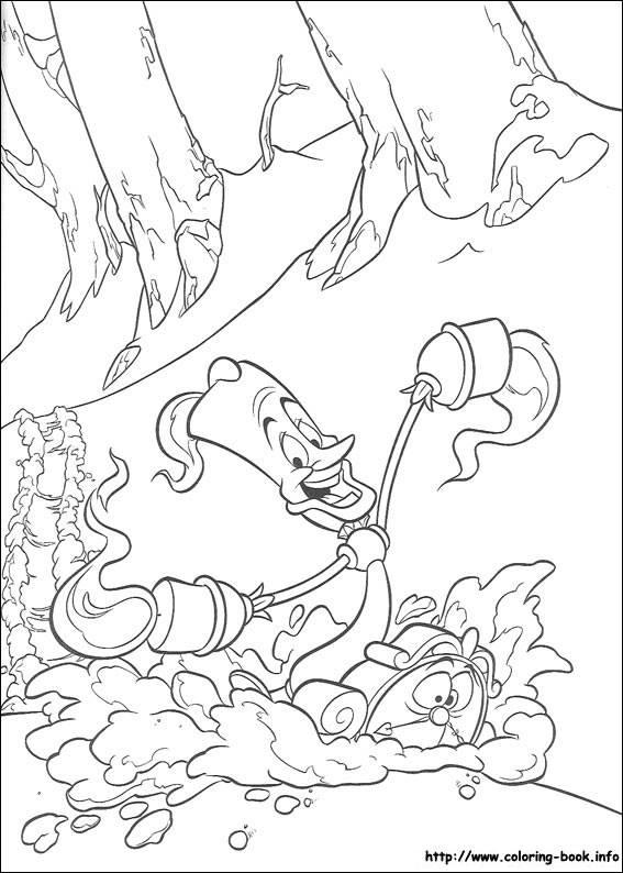 Beauty and the Beast coloring picture